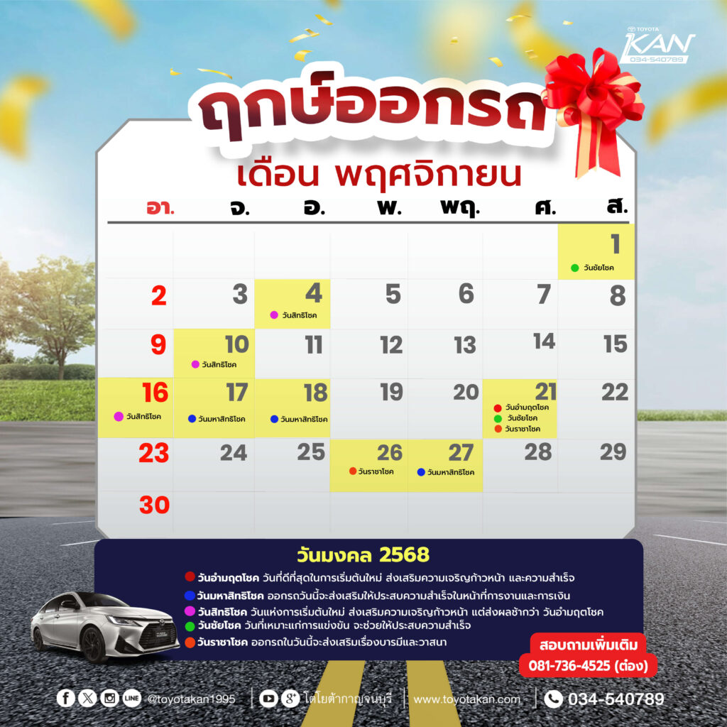 1111-01-1-1024x1024 ฤกษ์งามยามดี ฤกษ์ออกรถ 2568